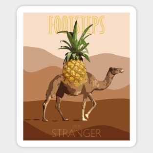 Footsteps of a Stranger in the desert - Dromedary with Pineapple Sticker